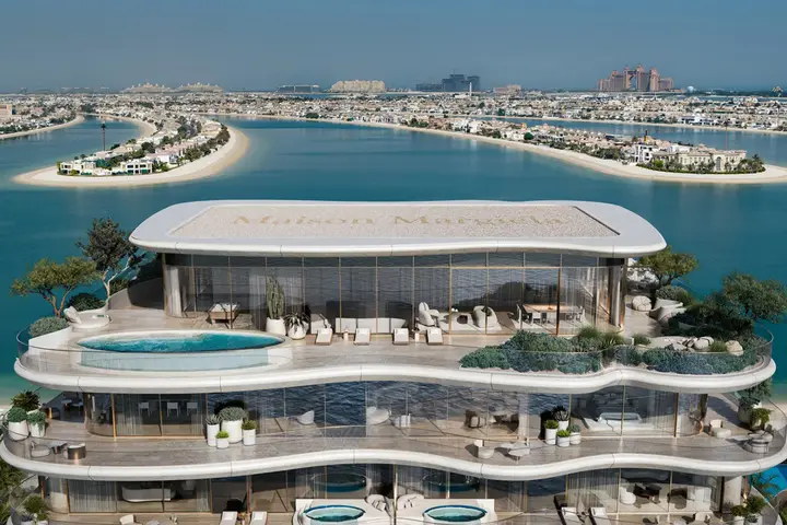Il progetto delle Maison Margiela Residences sul mare di Palm Jumeirah, a Dubai